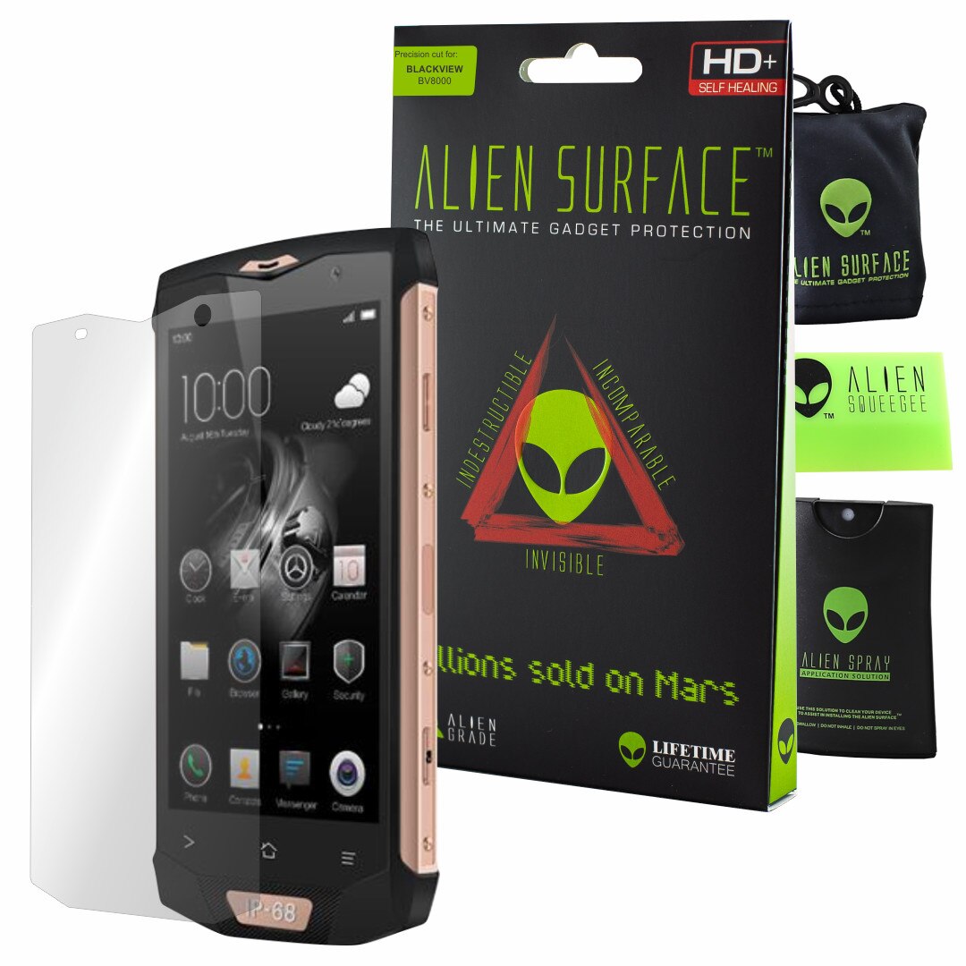 Folie Alien Surface HD, Blackview BV8000, protectie ecran + Alien Fiber cadou