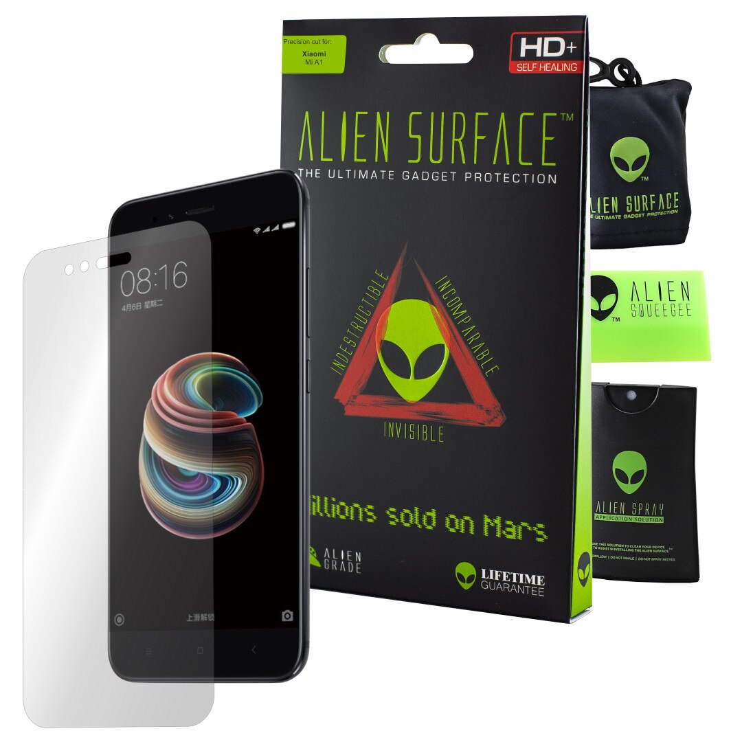 Folie Alien Surface HD, Xiaomi Mi A1, protectie ecran + Alien Fiber cadou