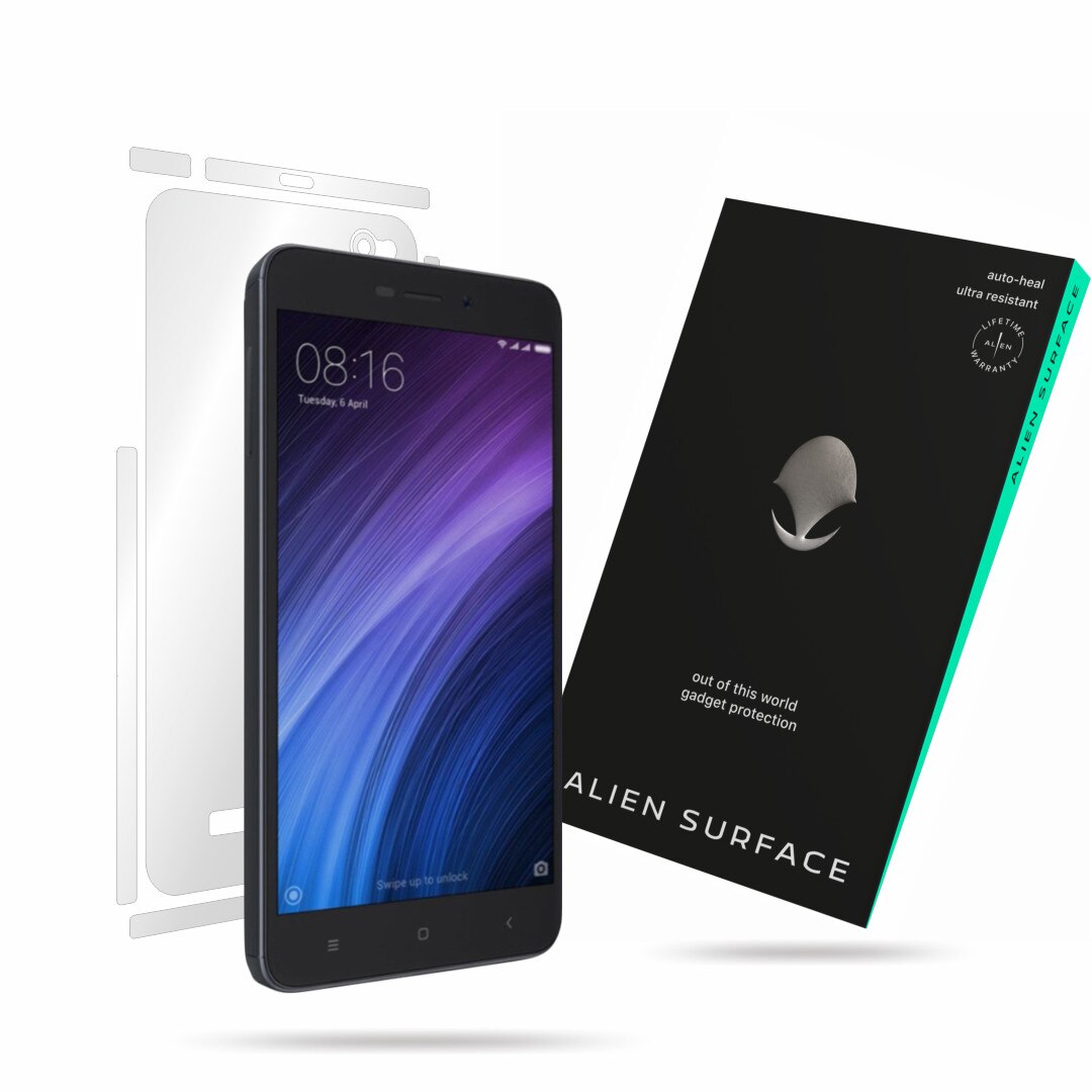 Folie Alien Surface, Xiaomi Redmi 4A, protectie spate, laterale