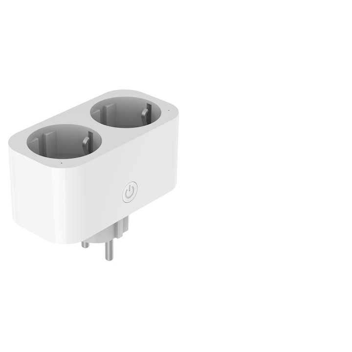 Priza inteligenta, 16A 3680W, alb, 7.5x4.5x7cm