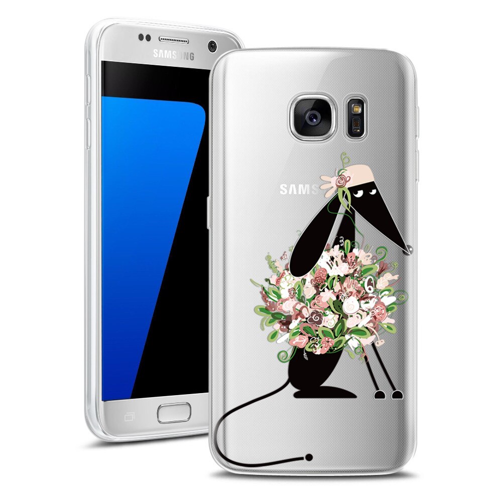 Husa Transparenta din Silicon pentru Samsung S7 colectia Primavara, Funky Dog