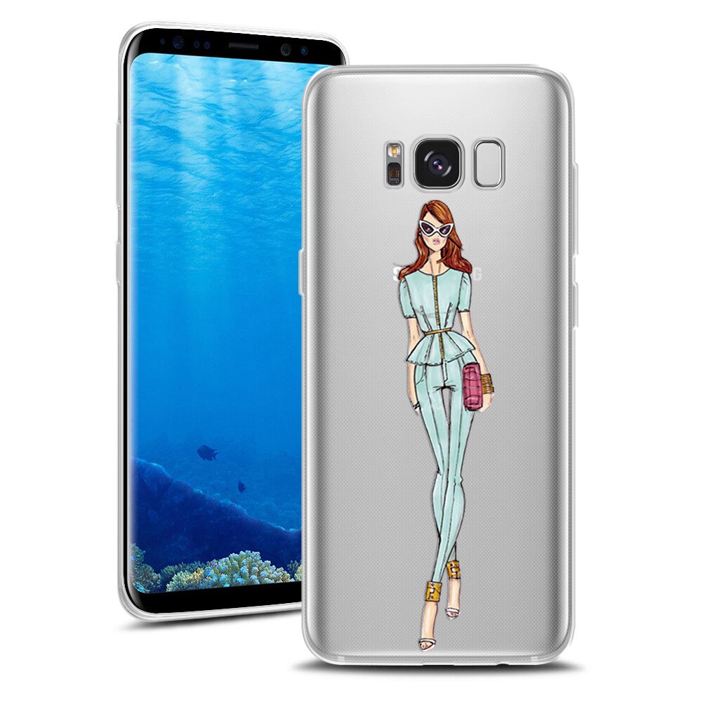 Husa Transparenta din Silicon pentru Samsung S8 Plus colectia Primavara, Funky Girl