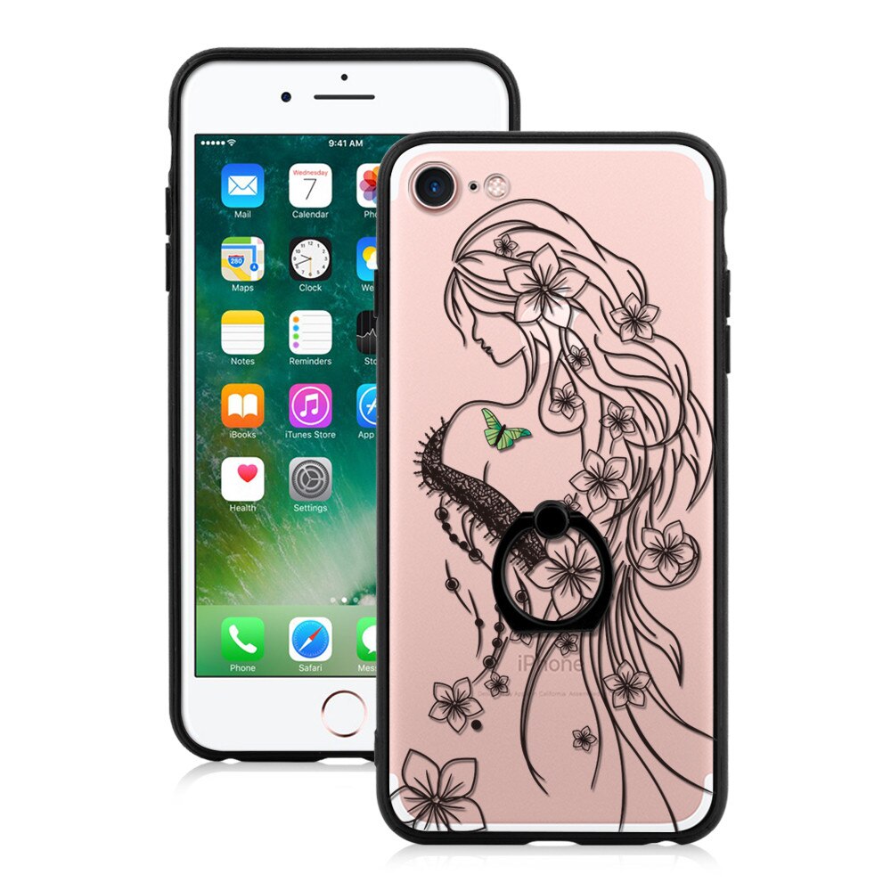 Husa de protectie Caseology Ring Holder pentru Apple iPhone 8, Princess Cinderella