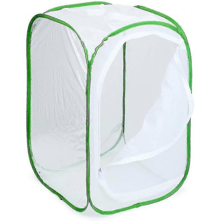 Terariu insecte si fluturi, plasa, fereastra vinyl, pliabil, 40x40x60cm