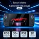 Конзолен хардуер DONFANLIA® Преносима игрална конзола M27 с голям екран, преносима, HD, ретро, 64 GB + контролер, Android 13, Wi-Fi, видео/аудио изход, преносима конзола за дома, черна
