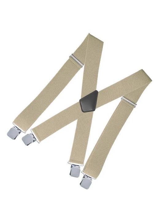 Bretele barbati, elastic, khaki, 120x5x1.7cm