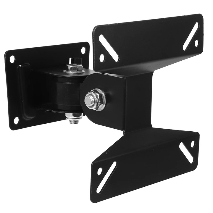Suport TV perete, fix, negru, 11.7x11.5x10.2cm, pentru 14-26 inch