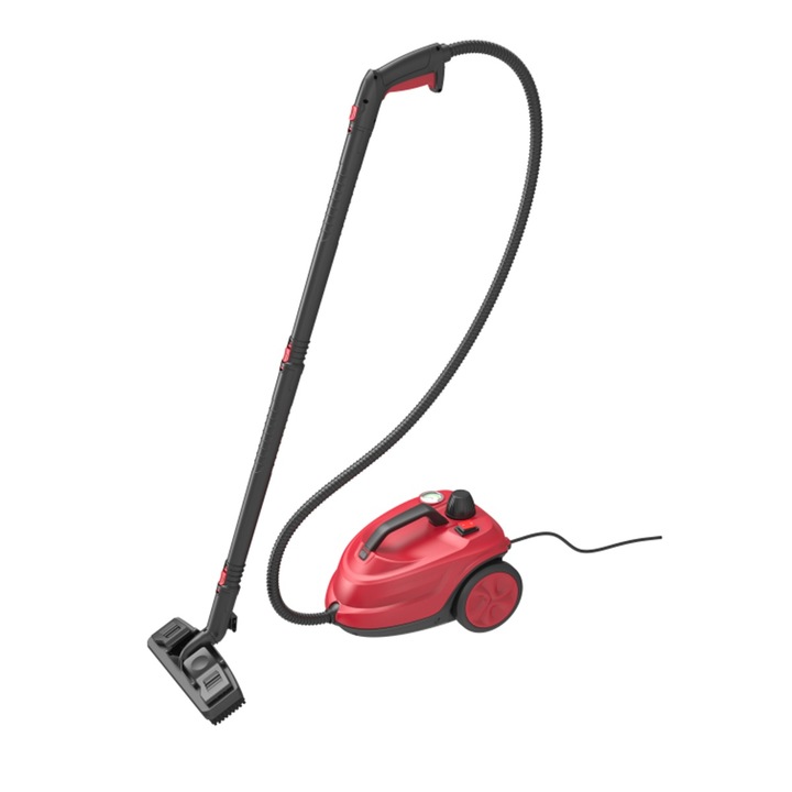 Aparat de curatat cu abur Costway 2000W 1.8L rosu 37x26x25cm
