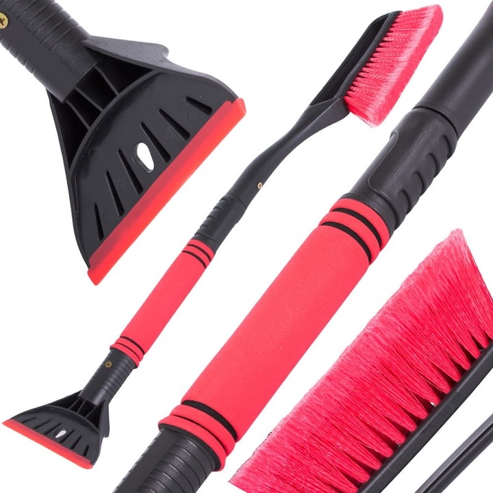 Perie si racleta parbriz telescopic 2in1, 72cm, alb