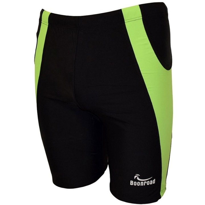 Slip de baie, Maxima, Poliamida, XL, Negru/Verde