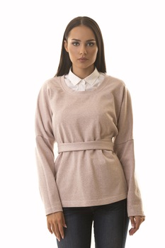 Bluza dama cu maneca lunga, MARYETT, Caroline, Bumbac, Marime universala, Roz Bluza dama cu maneca lunga, MARYETT, Caroline, Bumbac, Marime universala, Roz