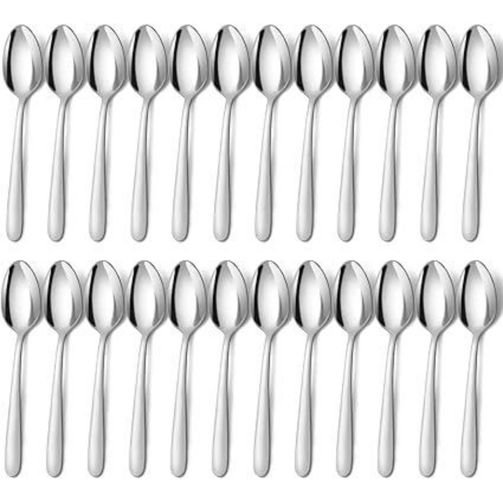 Set 24 linguri supa inox 18/10 argintiu 20,5x4,5cm