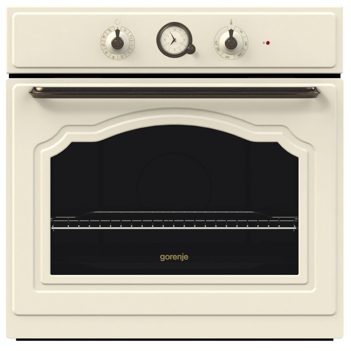 Cuptor incorporabil Gorenje Retro BO73CLI, 65 l, Electric, Multifunctional, Grill, Clasa A, Crem