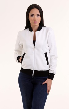 Geaca de dama MARYETT Dea, Bomber, Alb Geaca de dama MARYETT Dea, Bomber, Alb