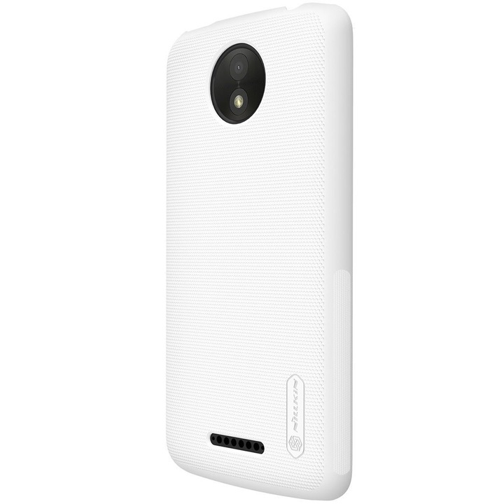 Твърд гръб Nillkin Frosted Shield за Motorola Moto C Plus , Бял