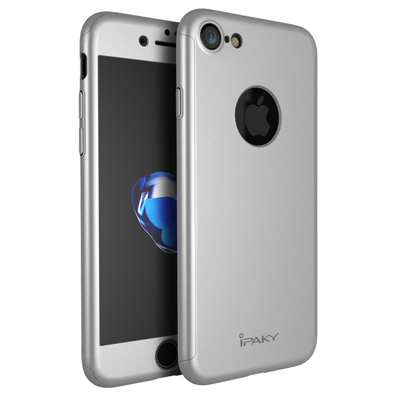 Husa IPAKY Gentleman Style - Full Protection360 Decupata - Iphone 7 (Silver)