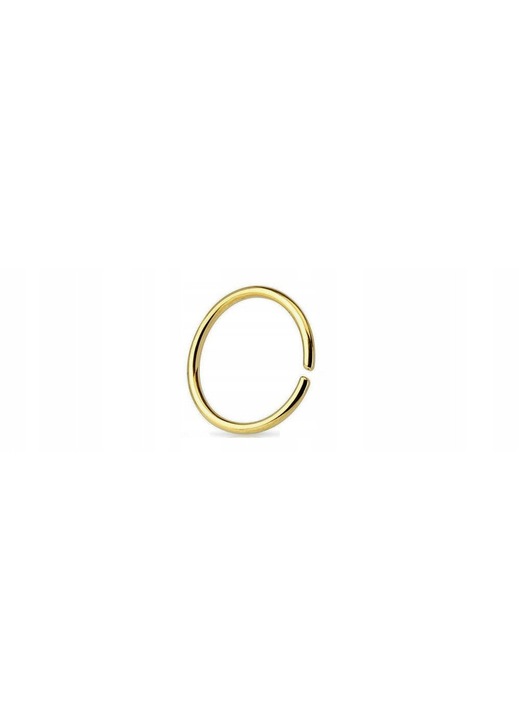 Inel Piercing Aur 24K PVD Otel Chirurgical 316L 0.8x10mm