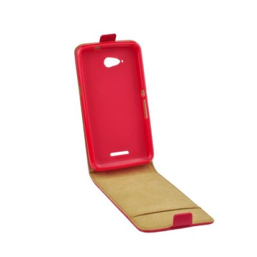 Husa protectie SLIM FLIP pentru iPhone 6 PLUS / 6S PLUS, Flip vertical, Piele, Roz