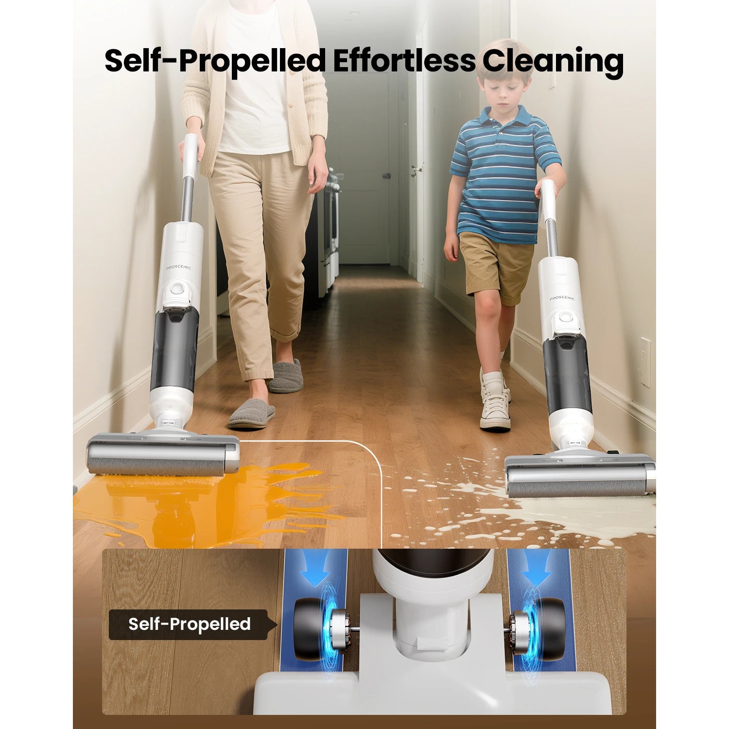 F10 Ultra, aspirator vertical 3-in-1 fara fir umed-uscat, autonomie 60 min, rezervor dublu apa 1, 3 l, spalare si aspirare, stecher EU