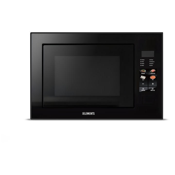Cuptor cu microunde incorporabil Electrolux KMFD264TEX, 26 l, 900 W, Gril, Timer, Child Lock, Afisaj digital, Avertizare sonora, Negru/Inox antiamprenta