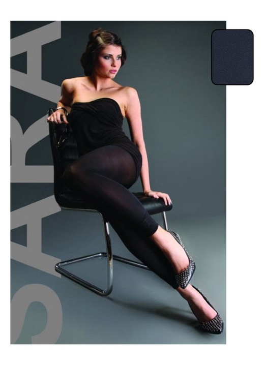 Легинси, Sara, син, One Size INTL, 150 DEN, двоен ластик на талията