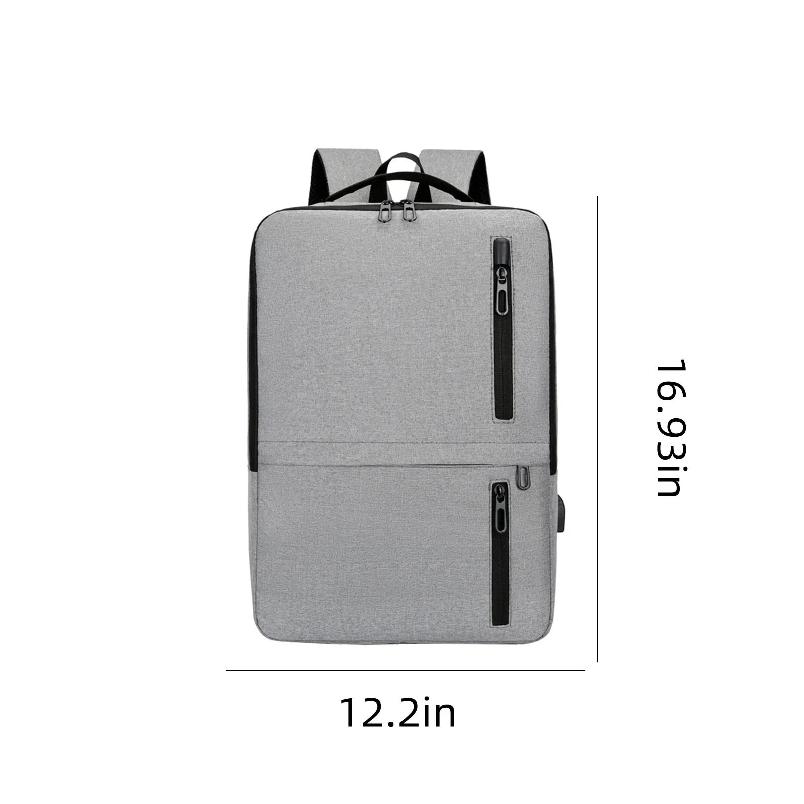 Rucsac laptop ZYBLSSBB, slim, rezistent la apa, port USB, 43x31x12cm, multicolor