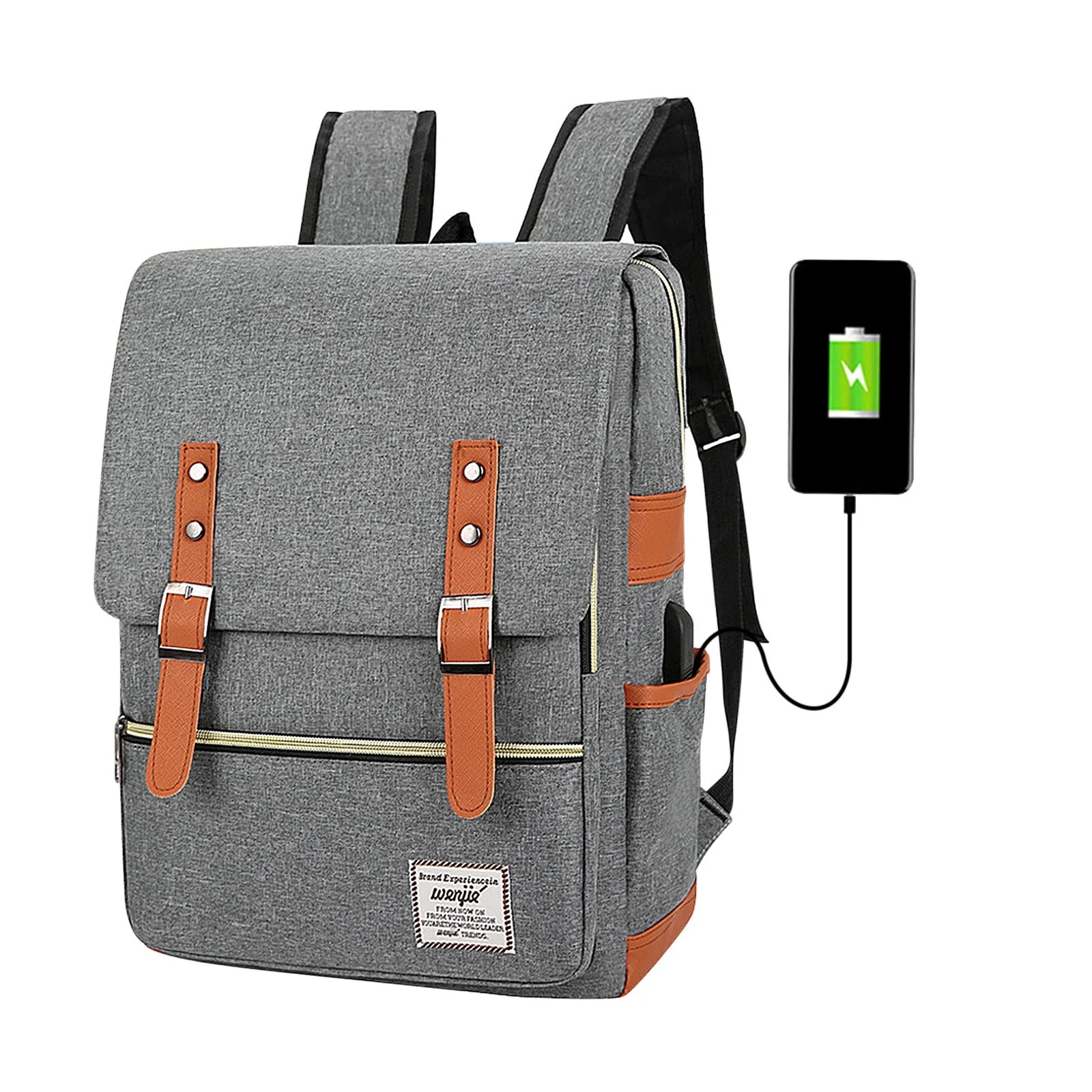 Rucsac laptop set 3 piese, multicolor, 40x30x12cm