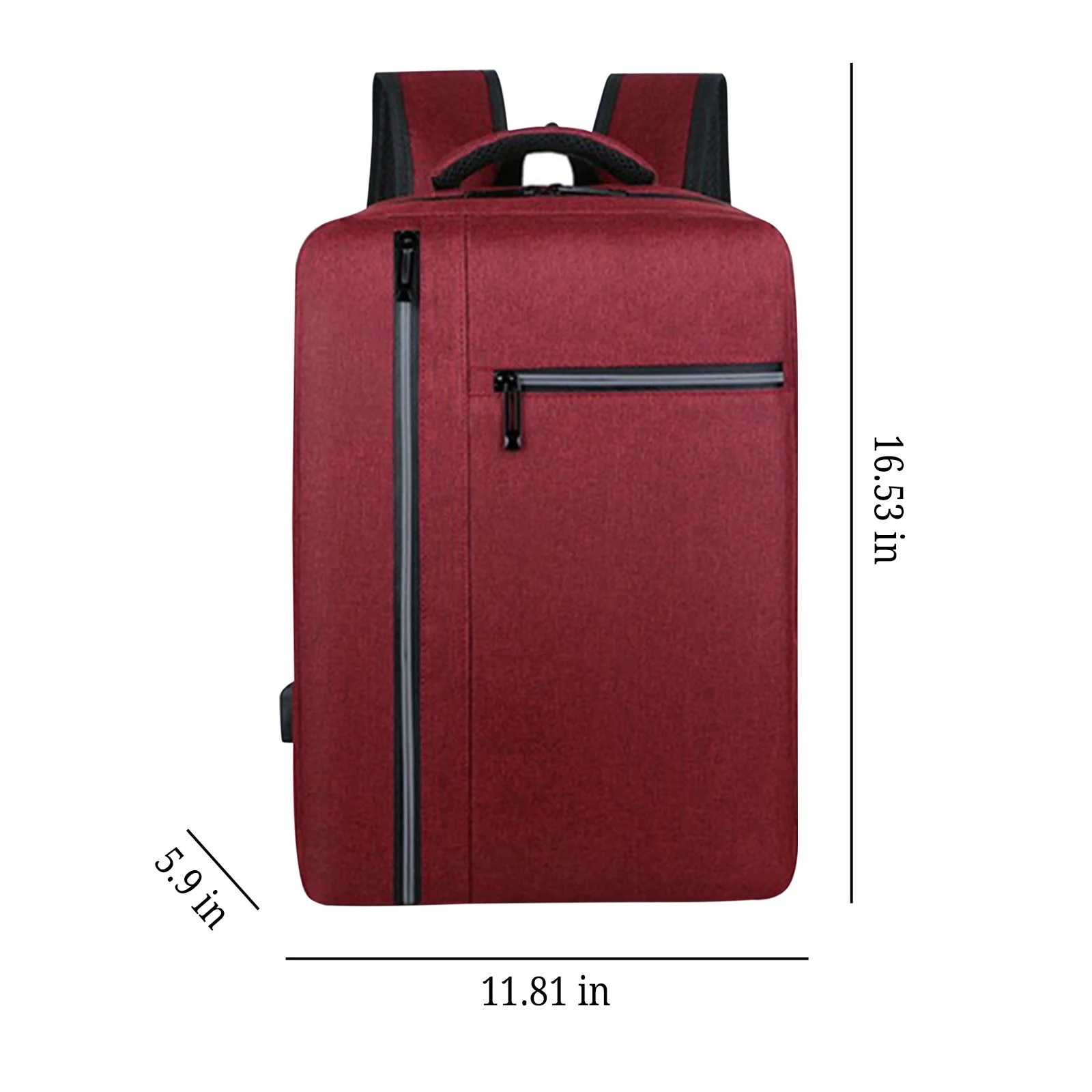 Rucsac laptop, USB, rezistent la apa, 30x42x15cm, multicolor