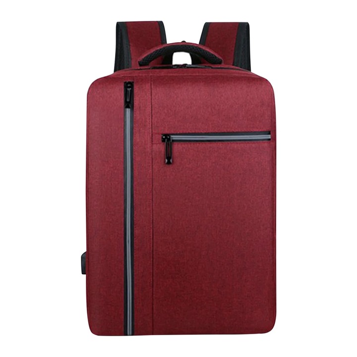 Rucsac laptop, USB, rezistent la apa, 30x42x15cm, multicolor