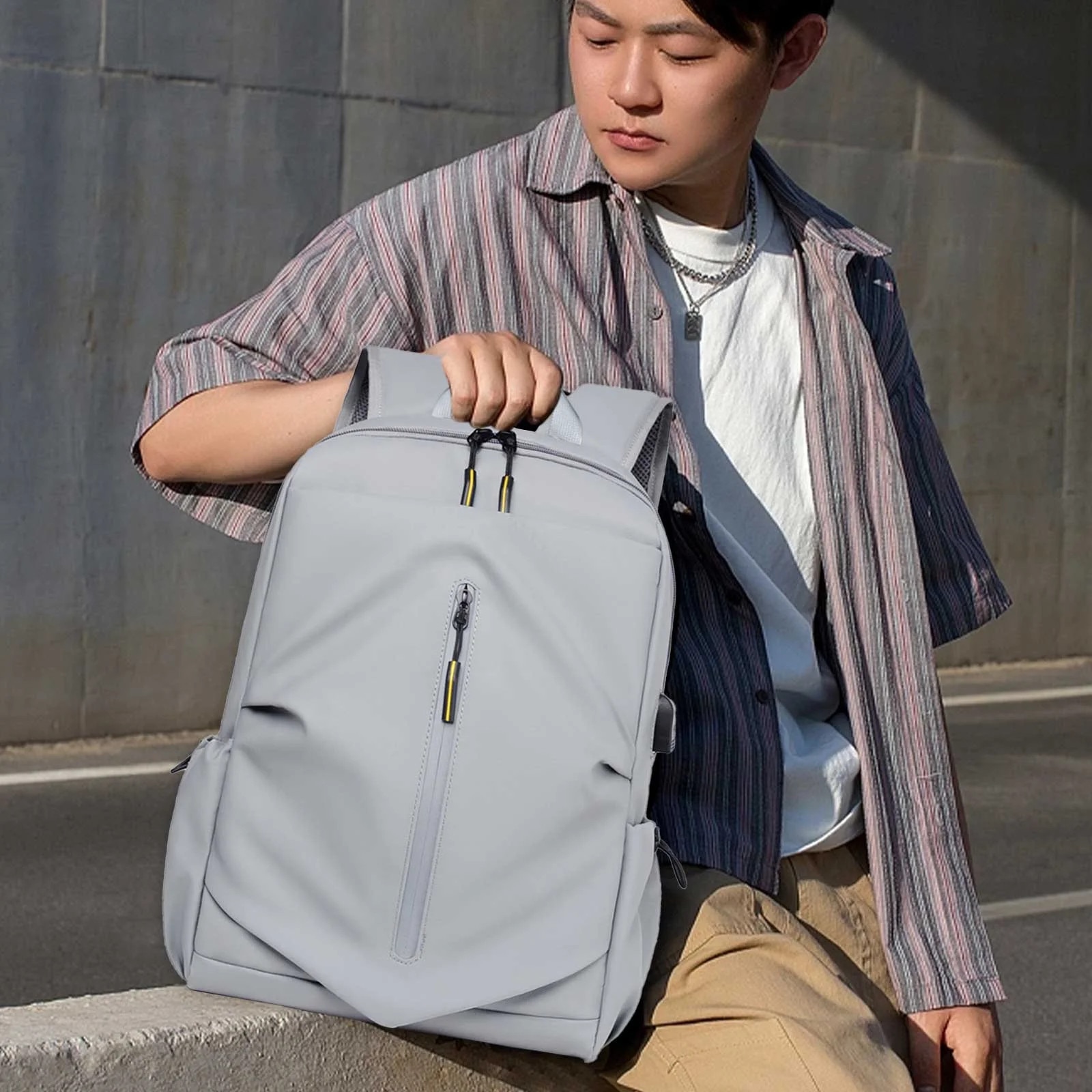 Rucsac laptop unisex, multicolor, 45x30x16cm, Oxford