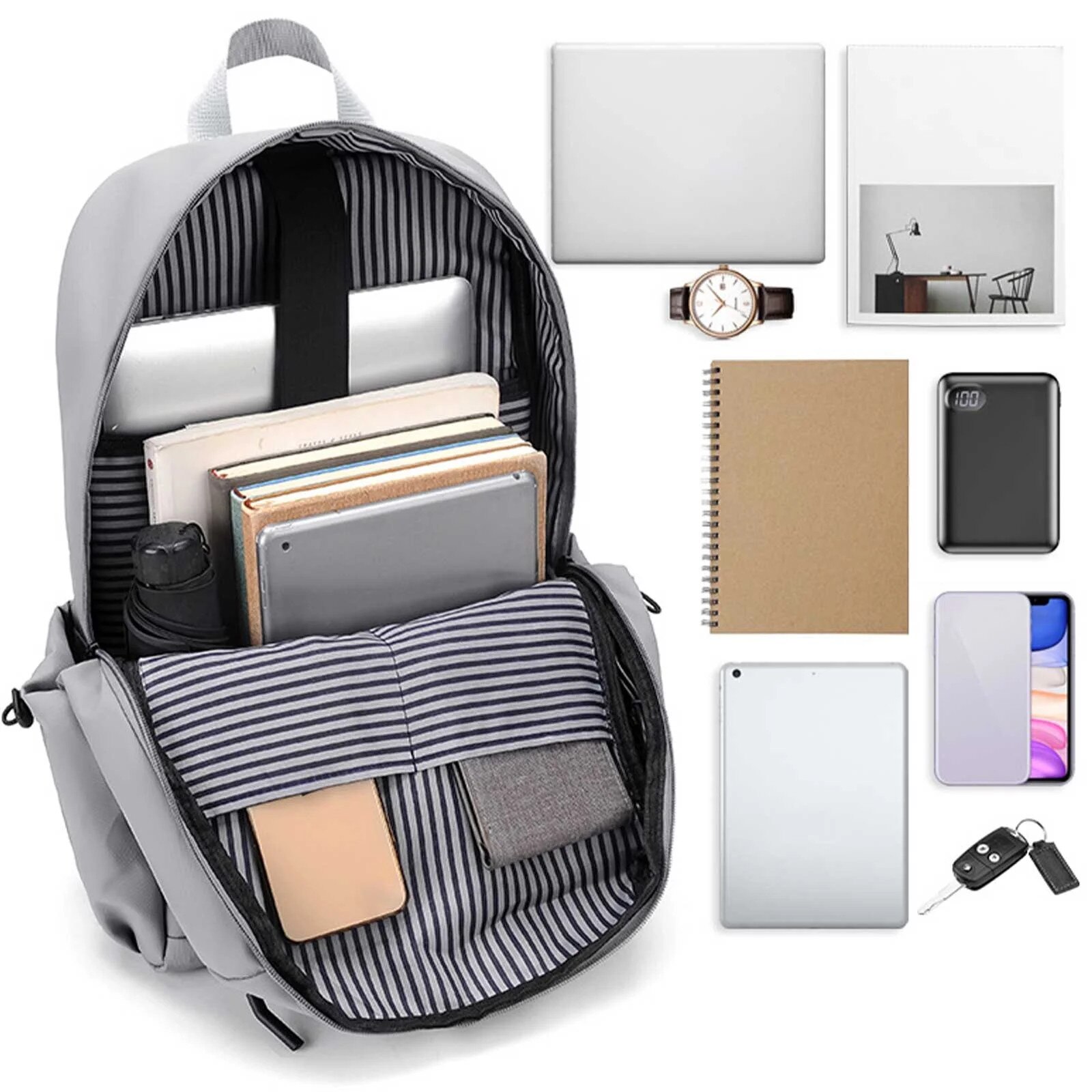 Rucsac laptop unisex, multicolor, 45x30x16cm, Oxford