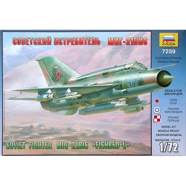 Zvezda MiG-21bis Soviet Fighter (7259)