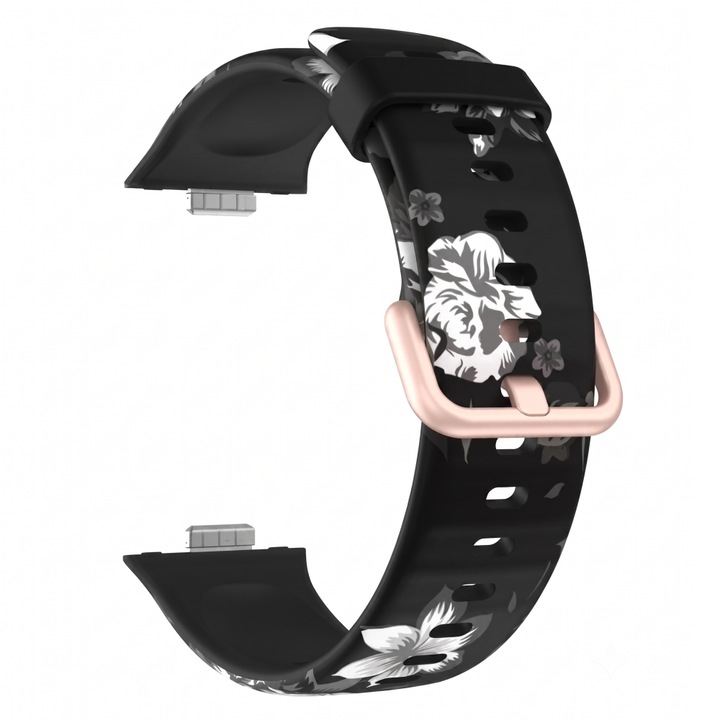 Силиконова каишка за Huawei Watch Fit 3 / 4 / 4 Pro / 5 / 5 Pro, специализирано захващане, метална катарама, многоцветен модел 5