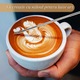 Cana de spumat lapte, 600 ml 20 oz – Cana din otel inoxidabil pentru spumarea laptelui, ibric pentru aburit lapte, pentru cafea, cappuccino, latte art, pentru barista, cu stilou de decorat