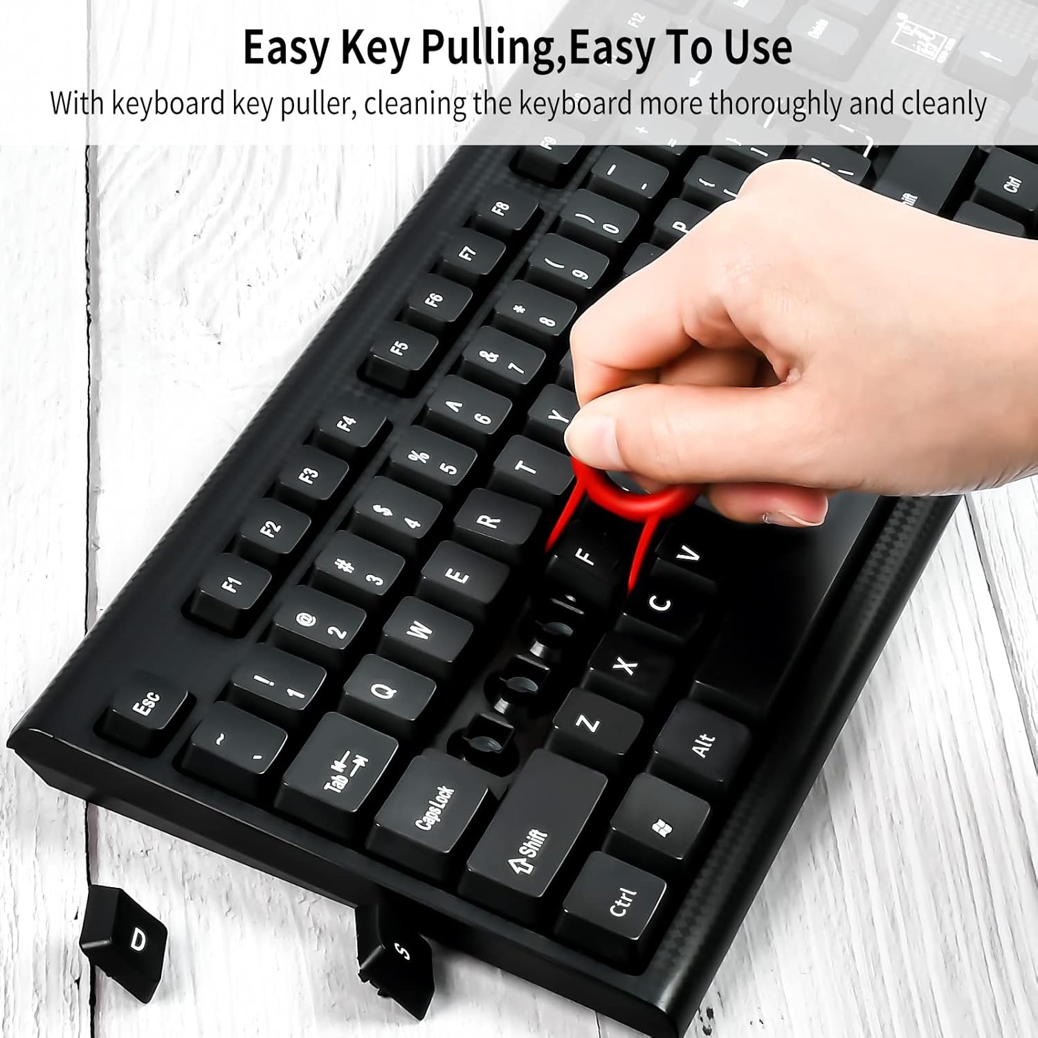 Perie de curatare a tastaturii, perie de curatare 5 in 2 pentru tastatura si casti, perie de curatare PC, pentru curatarea tastaturilor si stergerea prafului de pe castile Bluetooth