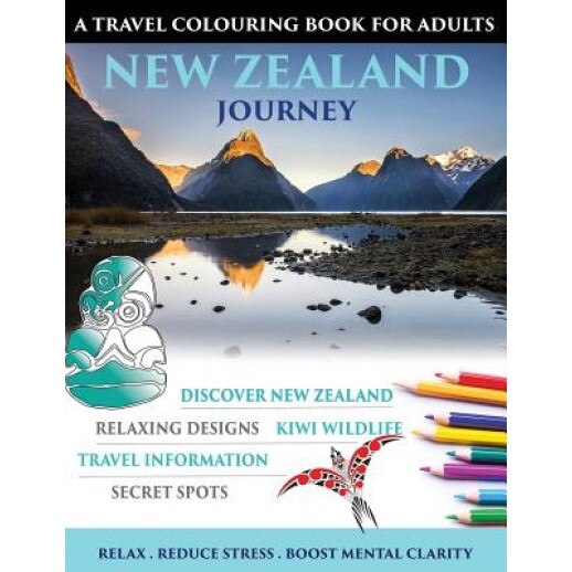 New Zealand Journey: Travel Colouring Book for Adults, Susan Dathweston (Author)