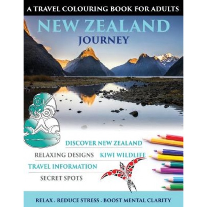 New Zealand Journey: Travel Colouring Book for Adults, Susan Dathweston (Author)
