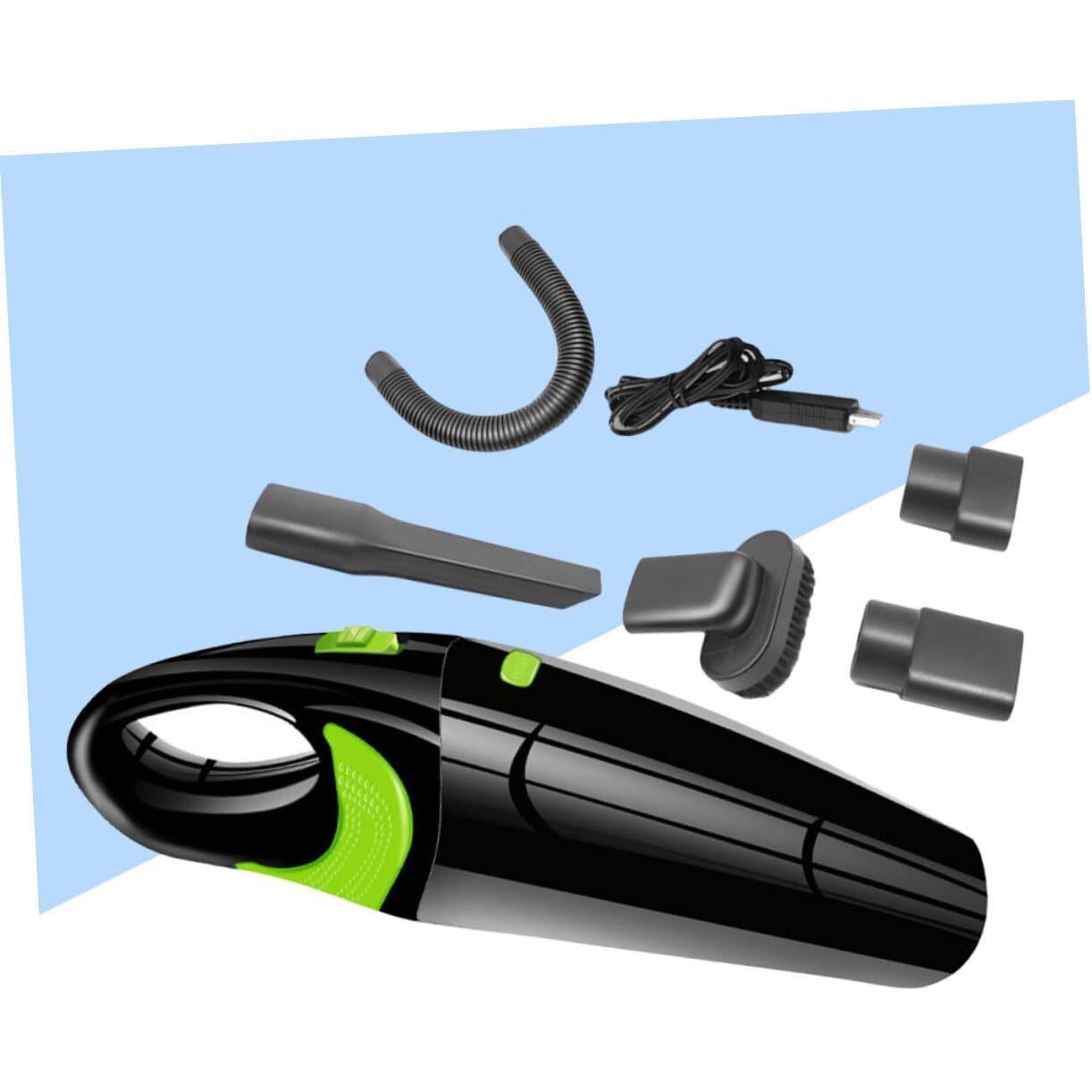Mini aspirator portabil fara fir reincarcabil prin USB pentru masini mici si colectare rapida a prafului si lichidelor