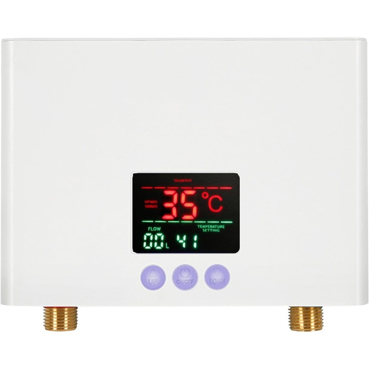Azonnali elektromos vízmelegítő 5500W, kompakt, LED kijelzővel, 220V, konyhába