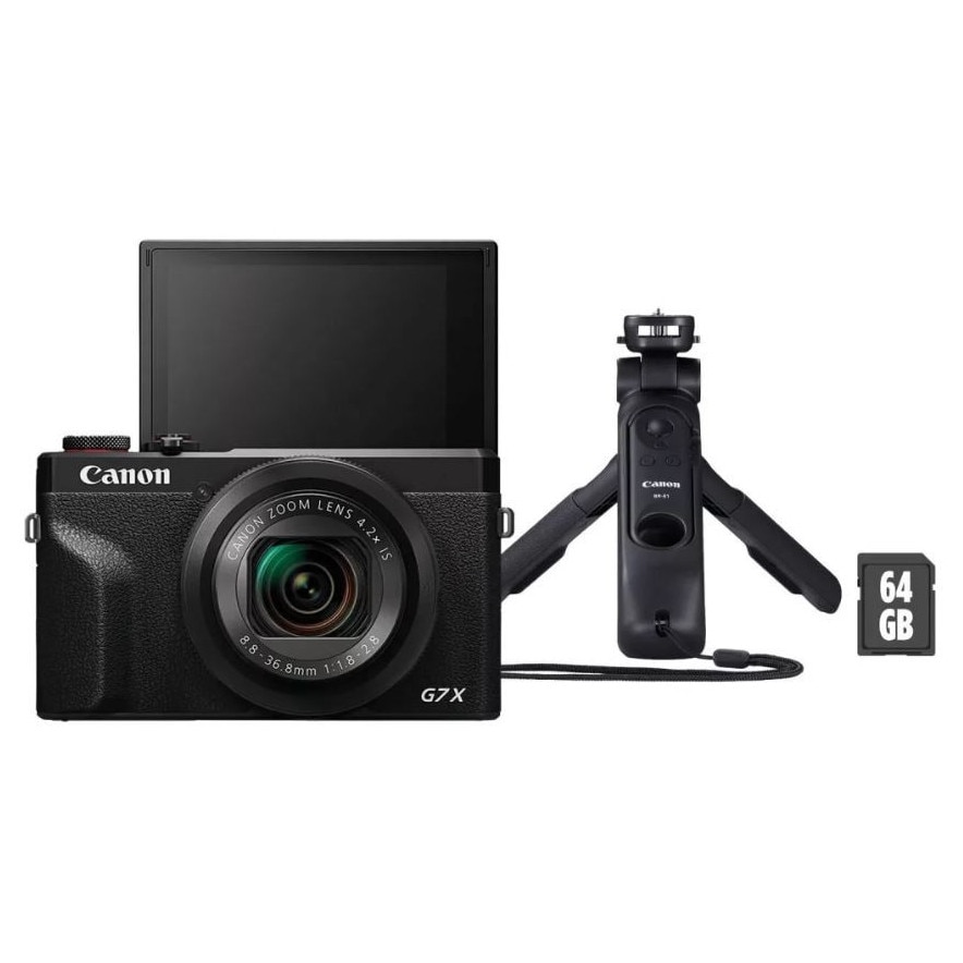 Kit Vlogging Canon PowerShot G7 X MK III Black - eMAG.ro