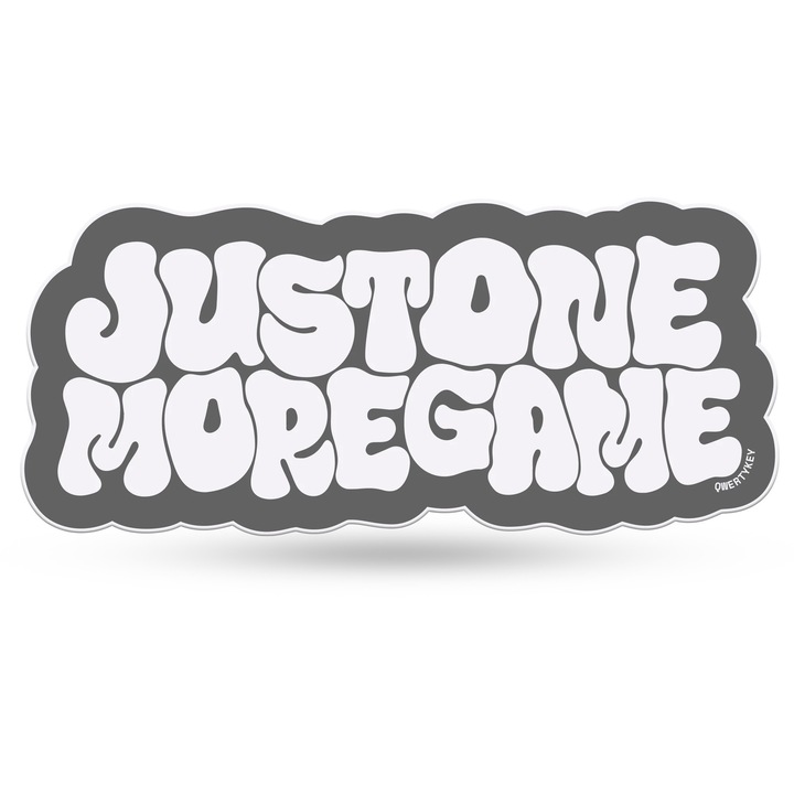 Deskmat Mousepad QwertyKey Game Gri Waterproof, Margini Cusute, Grosime 4mm, Spate Cauciucat