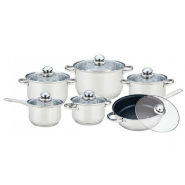 Set oale cu capac 6 piese , Inox