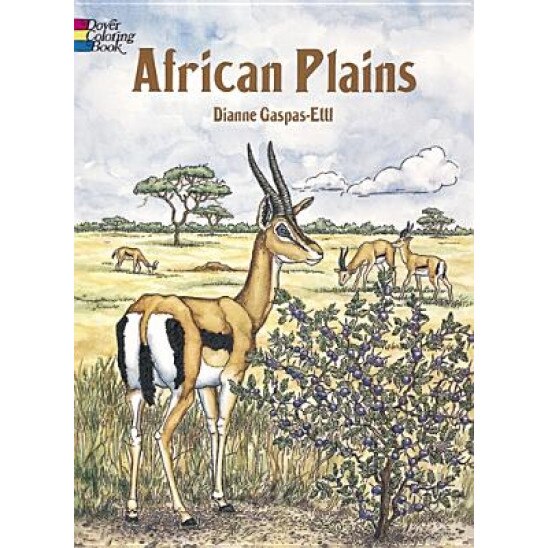 African Plains Coloring Book, Dianne Gaspas-Ettl