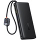 Acumulator extern Baseus EnerFill FC41 25.000 mAh, 145W, Digital Display, USB-C, USB-A, cabluri duale USB-C retractabile, Negru
