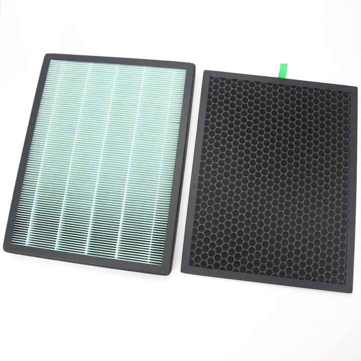 Filtru aer HEPA carbon activ 36x27x2cm verde set