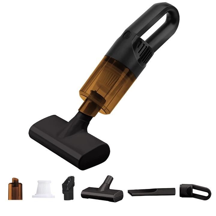 Aspirator portabil pentru saltea, multifunctional, 15x8x36cm, alb