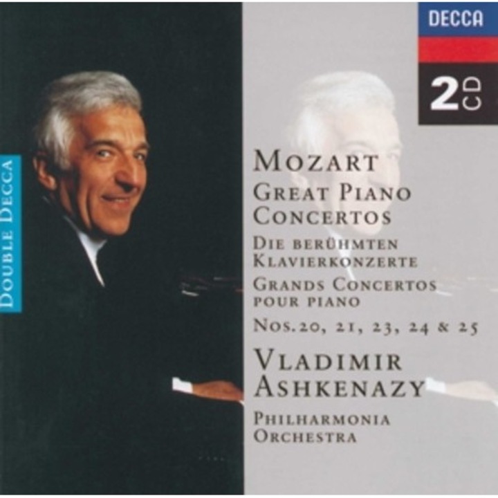 Vladimir Ashkenazy - Mozart - Great Piano Concertos. Nos 20,21,23,24,25 - CD
