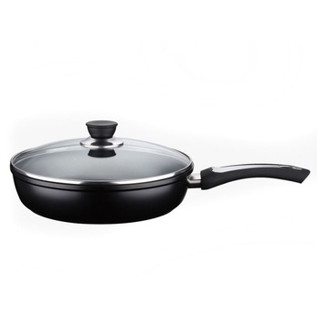 Tigaie Peterhof, 24 cm, Aluminiu, Capac, Negru Tigaie Peterhof, 24 cm, Aluminiu, Capac, Negru