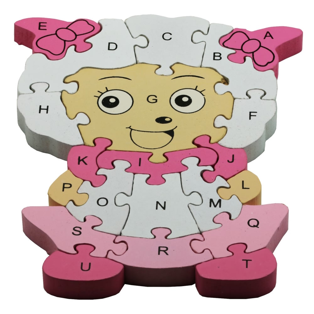 Puzzle Mielisor Roz lemn