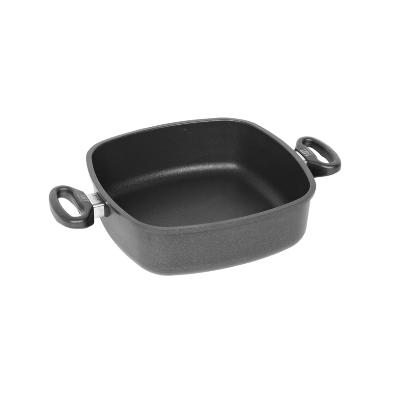 Tigaie adanca, aluminiu, 26 x 26 cm - AMT Gastroguss